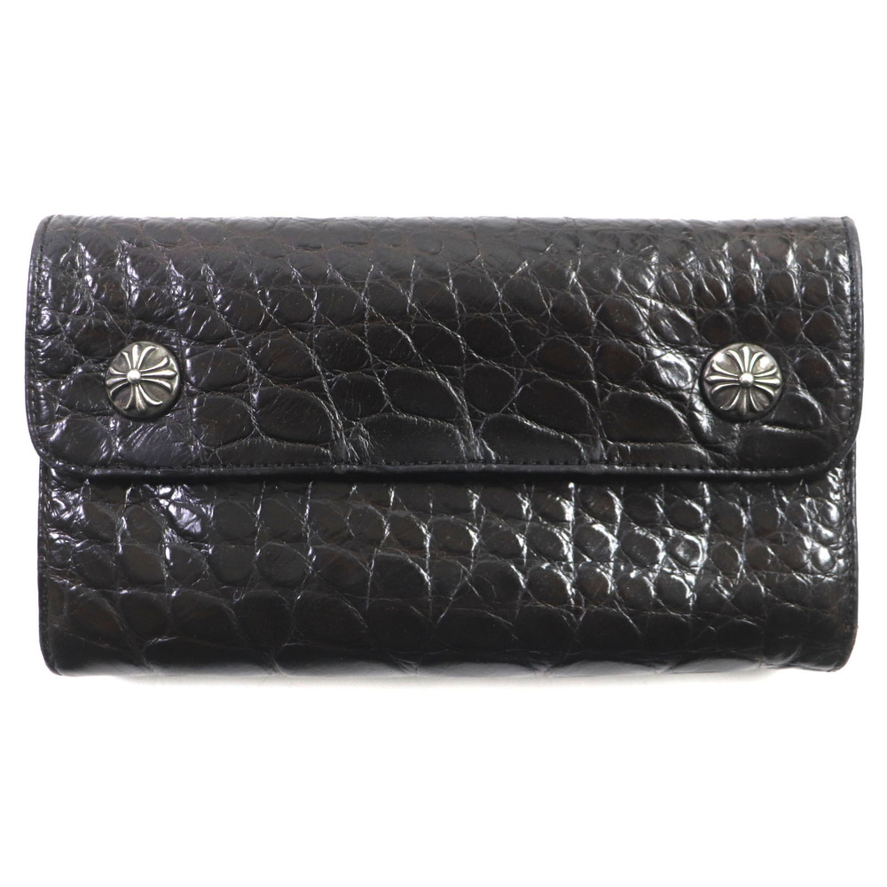 Other Chrome Hearts Alligator Leather Wallet SV925 Leather Long Wallet
